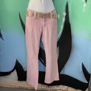 Vintage 90s baby pink corduroy jeans